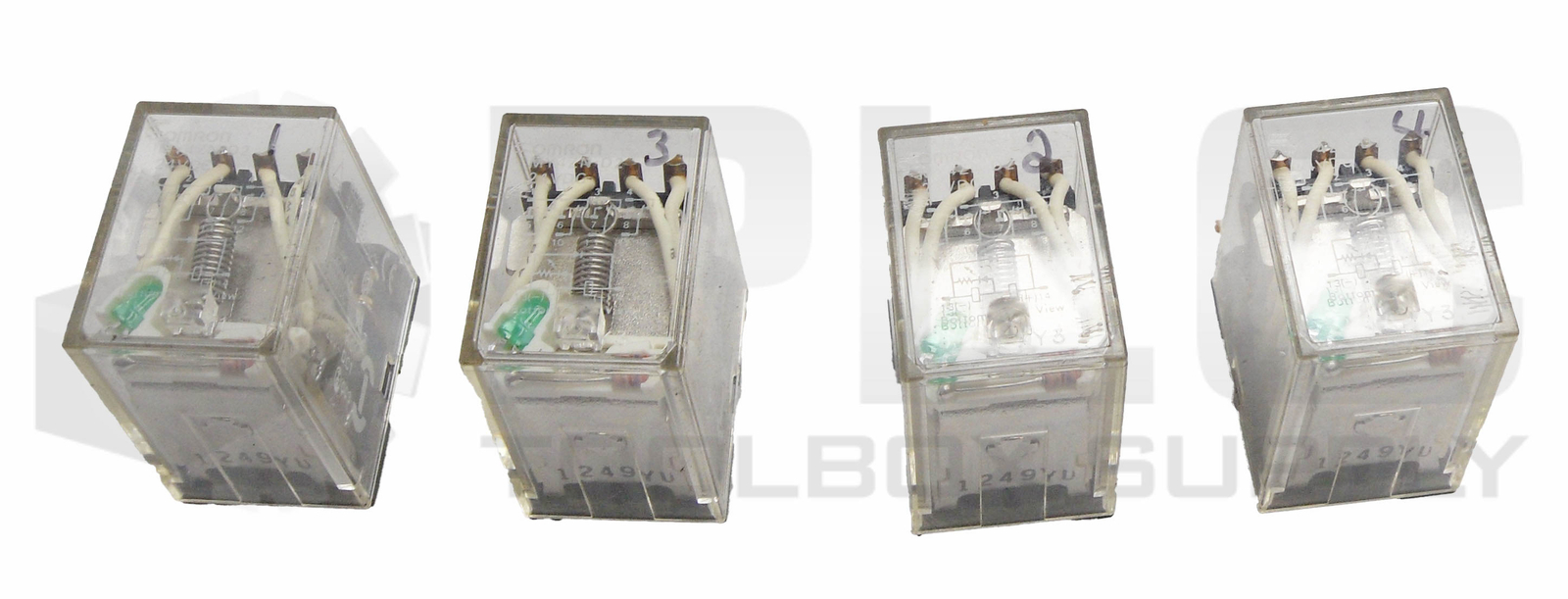 LOT OF 4 OMRON MY4ZN-D2 RELAYS 24VDC 150VAC 3A