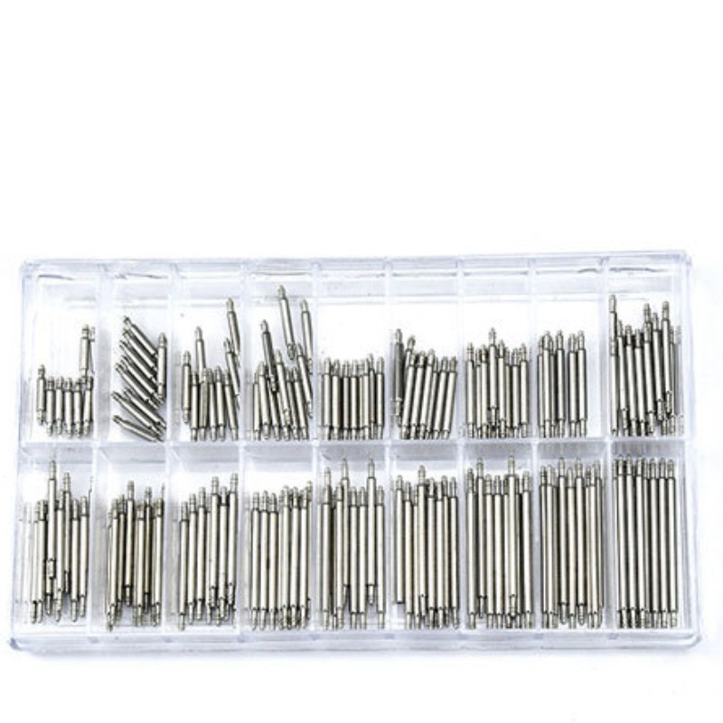 270Pcs Watch Pins Spring Bars Band Strap Kit Link 8-25mm 1.5mm Dia