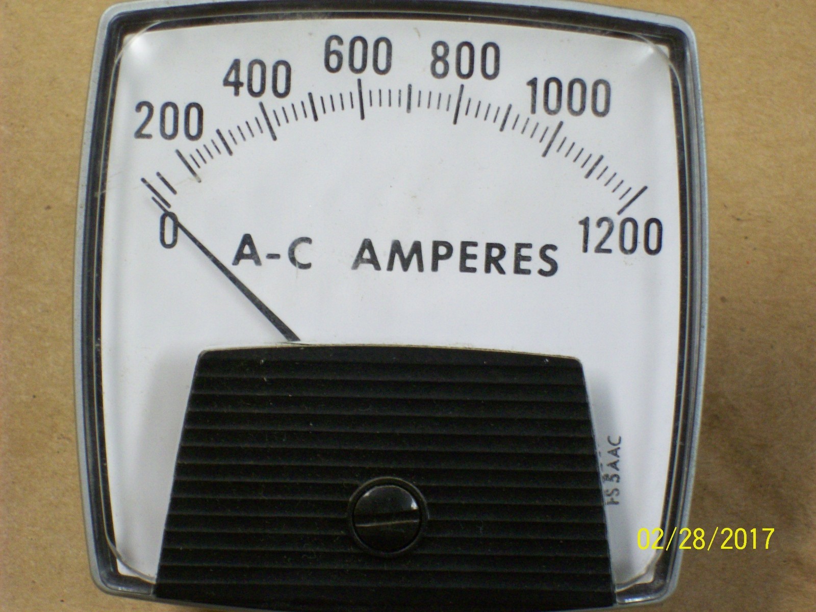 CARLTON BATES 0-1200 A-C AMPERES PANEL METER FS5AAC , FS 5 AAC