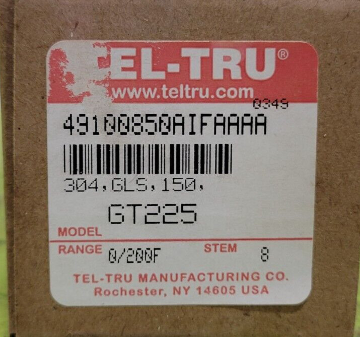 🟠TEL-TRU GT225 BACK CONNECT THERMOMETER 8″ PESSCO IS OFFERING 1 V012324-1-9 🗽