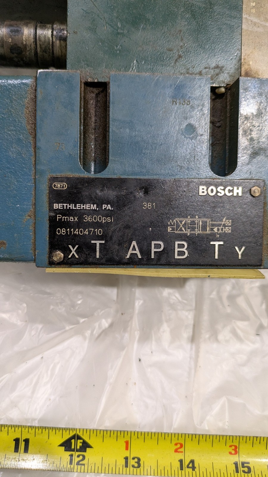 BOSCH 811 004 .105 0 811 404 629 ENQ15 31 3500 psi hydraulic valve