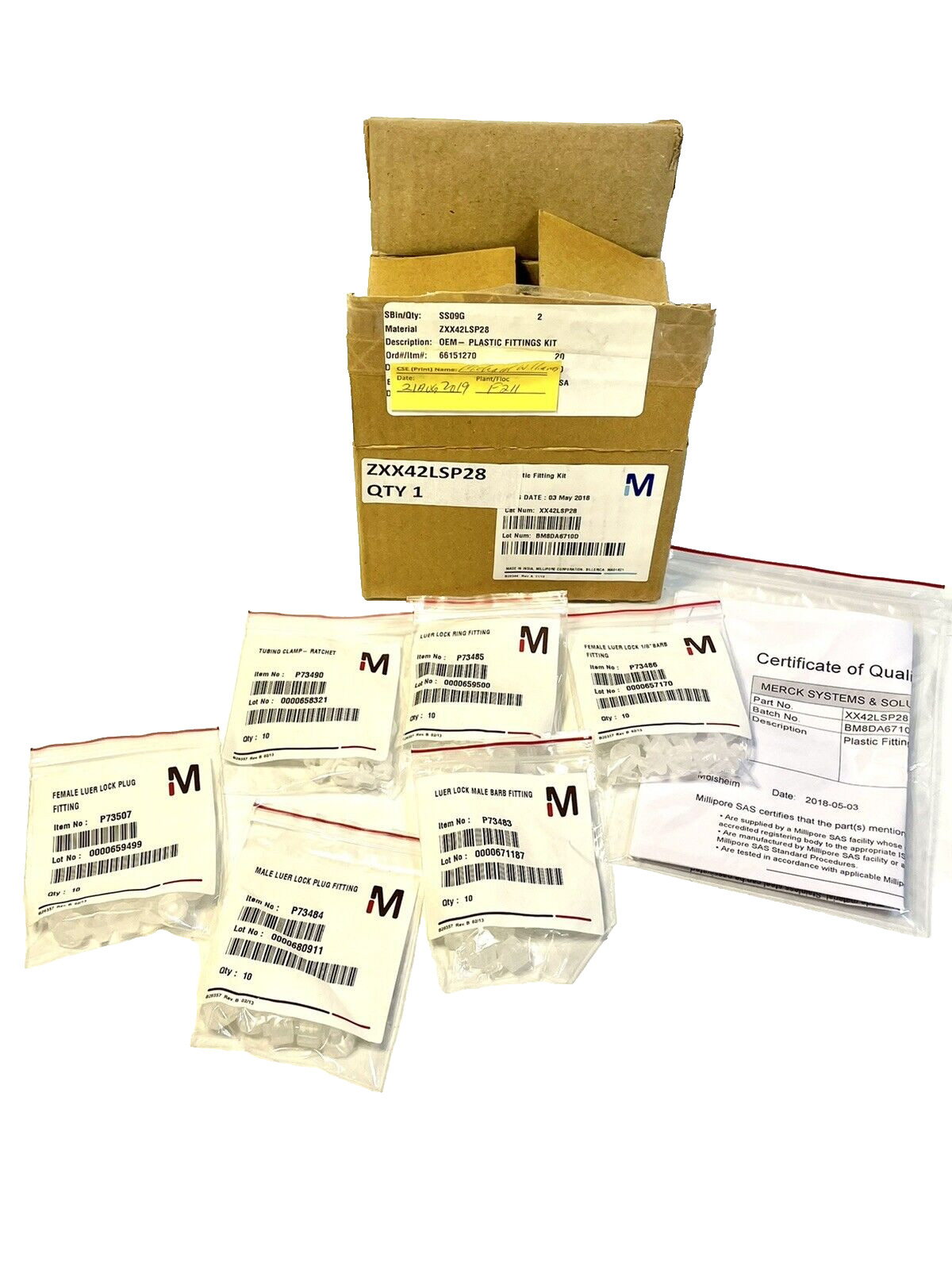 Millipore XX42LSP28 Plastic Fittings Kit