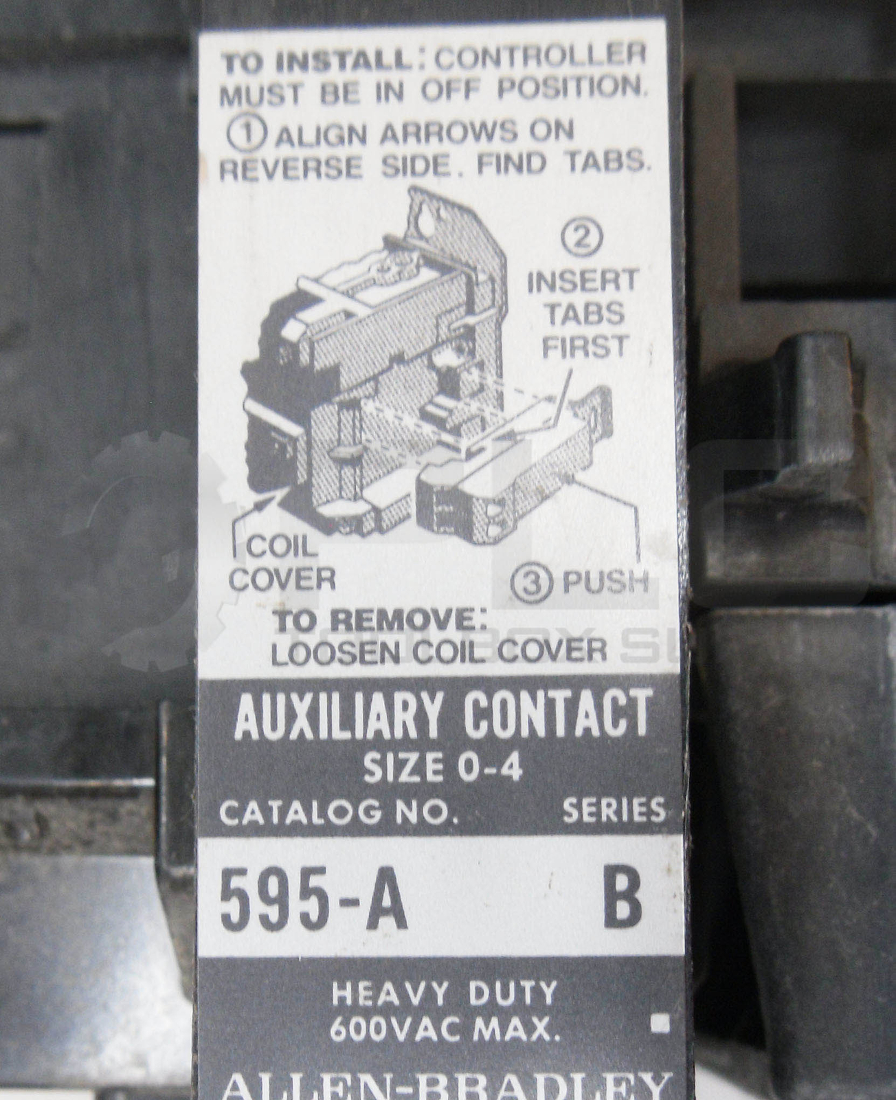 ALLEN BRADLEY 509-B0D /B W/ CB236 W/ 42185-800-01 W/ (3) W32 W/ (2) 595-A /B