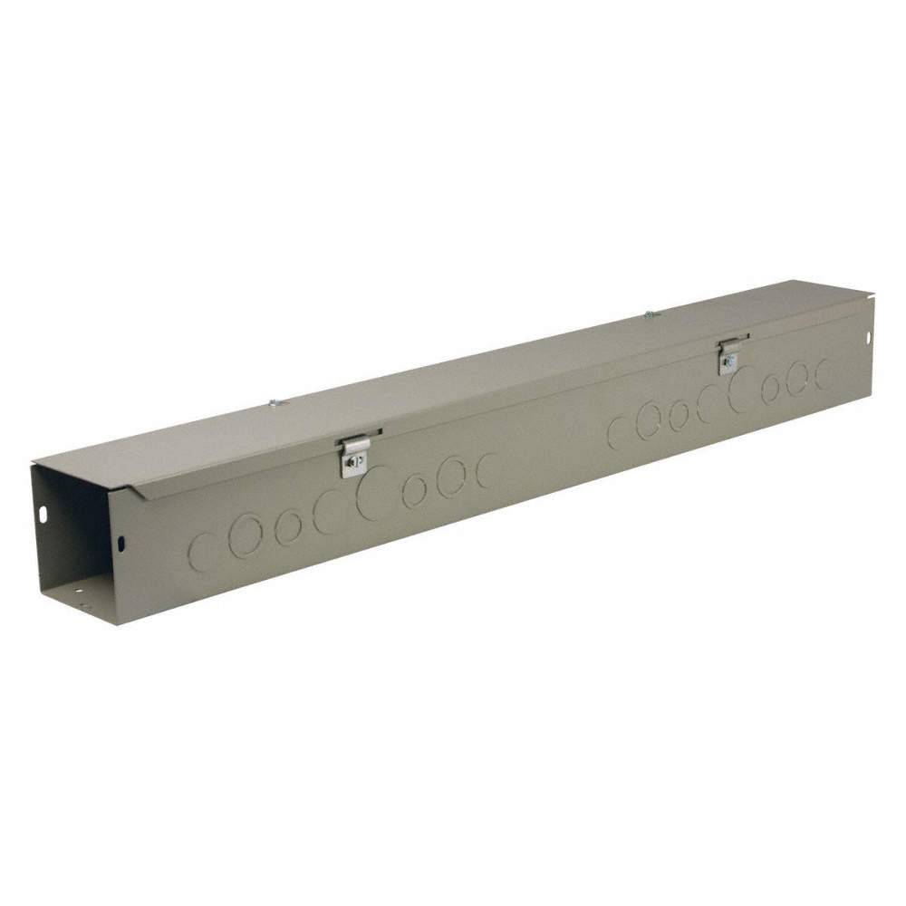 WIEGMANN HS666 Straight Wireway,NEMA 1,Length 6 Ft,Gray 2VE45