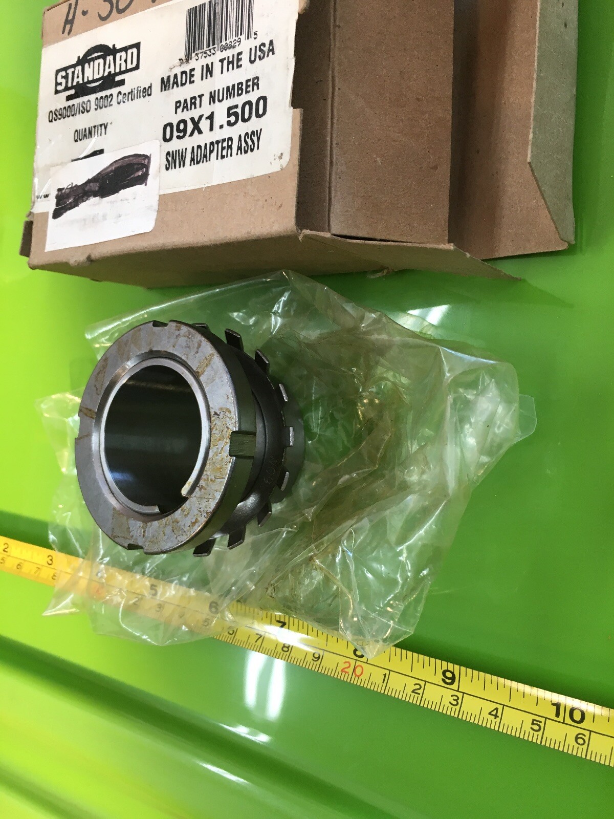 STANDARD 09X1.500 Locknut Adapter Sleeve – 1.5 in Bore Dia., Steel SNW