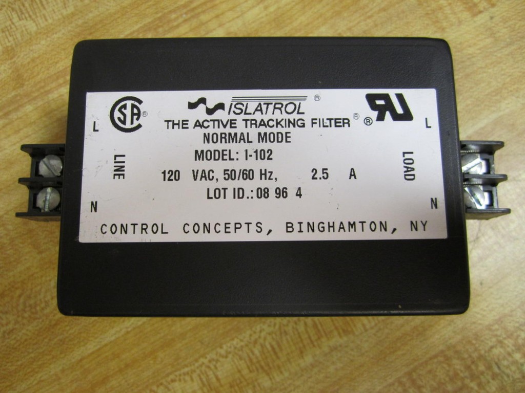 Islatrol I-102 1102 Active Tracking Filter