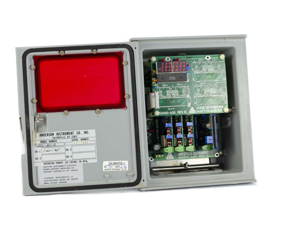 ANDERSON INSTRUMENT 56000-A23 E PC Quad-J Transformer Circuit Board & Display