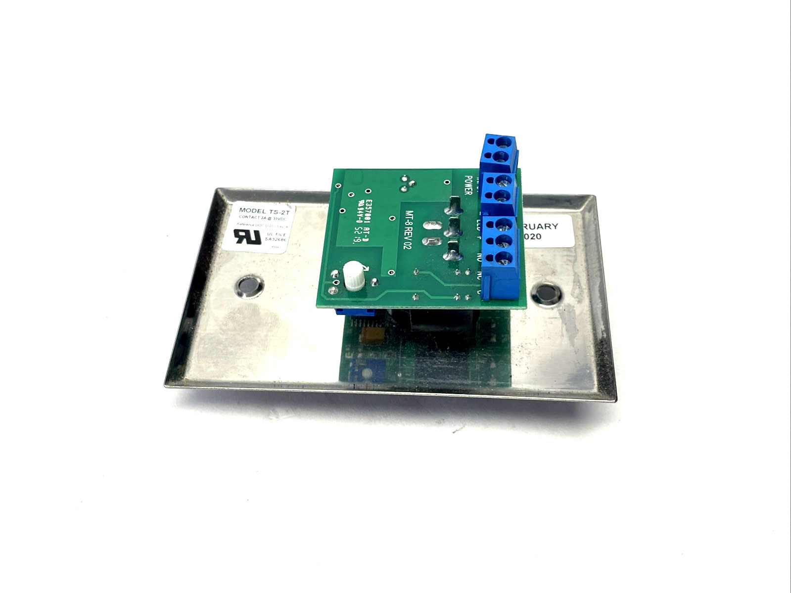 Assa Abloy TS-2T ALARM CONTROLS Push To Exit Button, Adjustable Electronic Timer