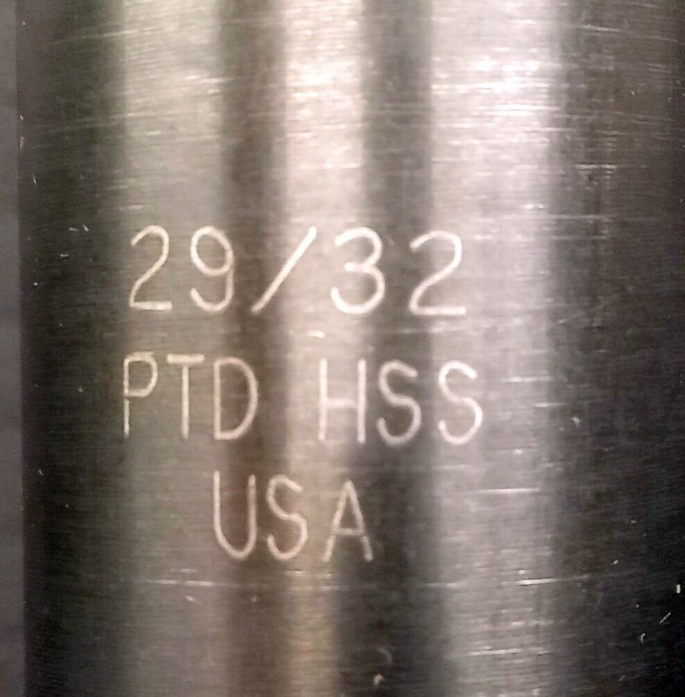 1 NEW UNBRANDED PTD HSS 29/32 TAPER DRILL BIT NNB ***MAKE OFFER***