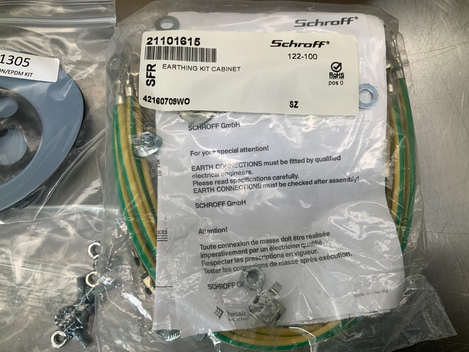 Schroff 21101-615 Earthing Grounding Kit Cabinet, Hoffman