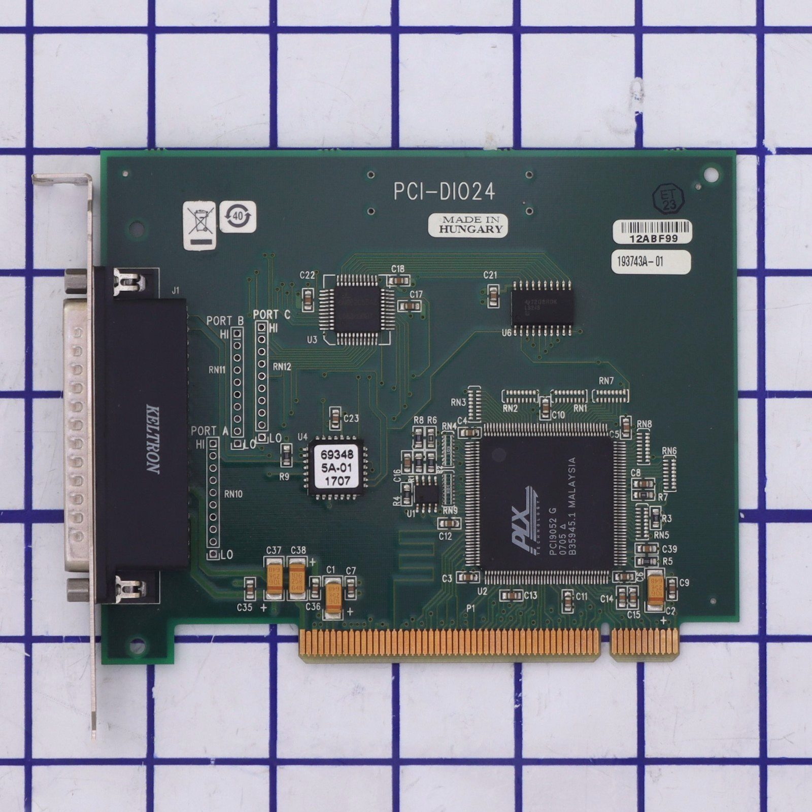 PCI-DI024 Digital I/O Interface Module, PLC DIN Rail 24V DC Control Board