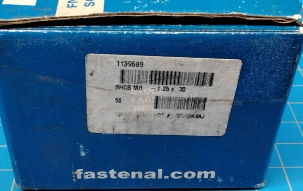 Fastenal 1139589 Socket Head Cap Screws M8 – 1.25 X 30 (Box of 50)