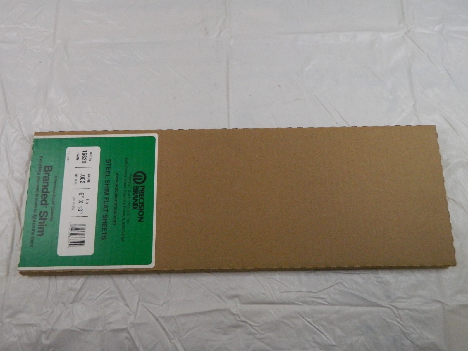 Shim Stock: 0.002” Thick, 18” Long, 10pk , 1008/1010 Low Carbon Steel 16820