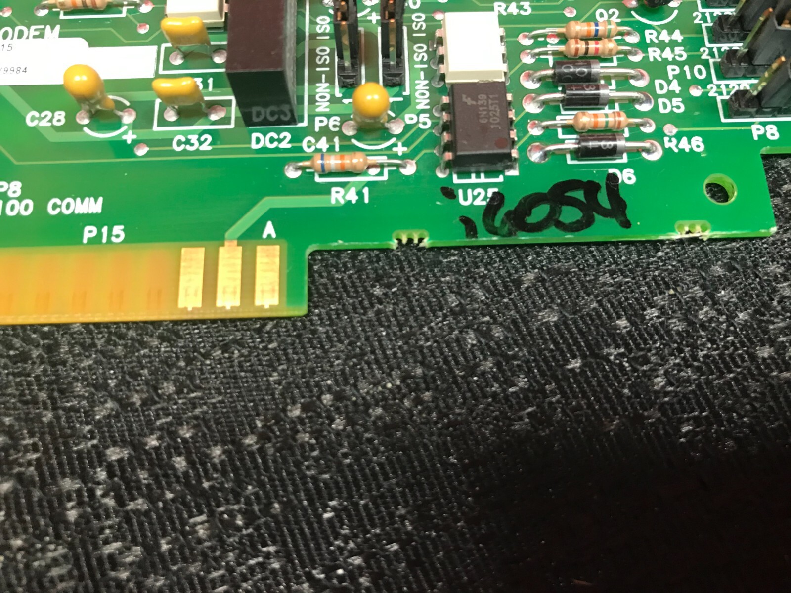 Simplex 8565-415 Fire Alarm Assembly Board RS232 / 2120 Modem 0565415 Rev F
