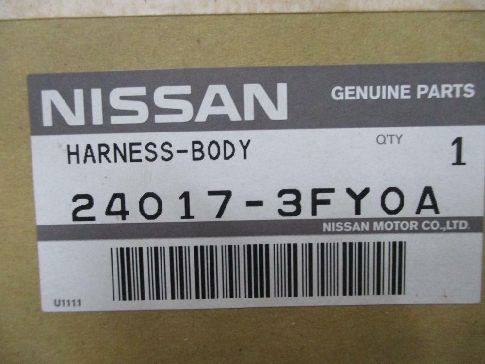 Nissan 24017-3FY0A Harness Body 240173FY0A
