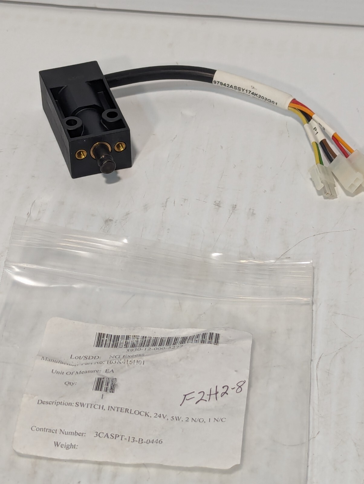163X416H01 NG Excess Interlock Switch 24V 5W 2 N/O 1 N/C – Free Shipping