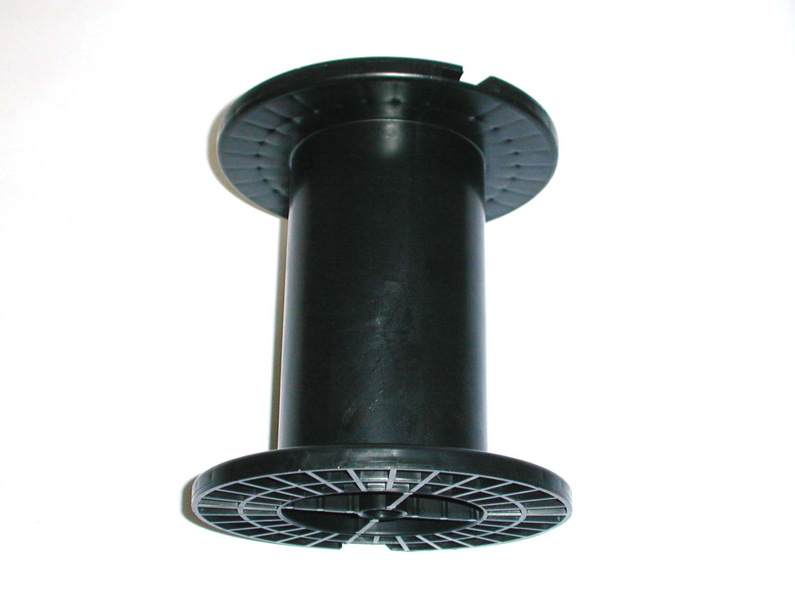 Empty wire spools 6pcs BLACK PLASTIC REEL 6.25″DIA 6″WIDE 3.25″ CORE 6.75″ TALL