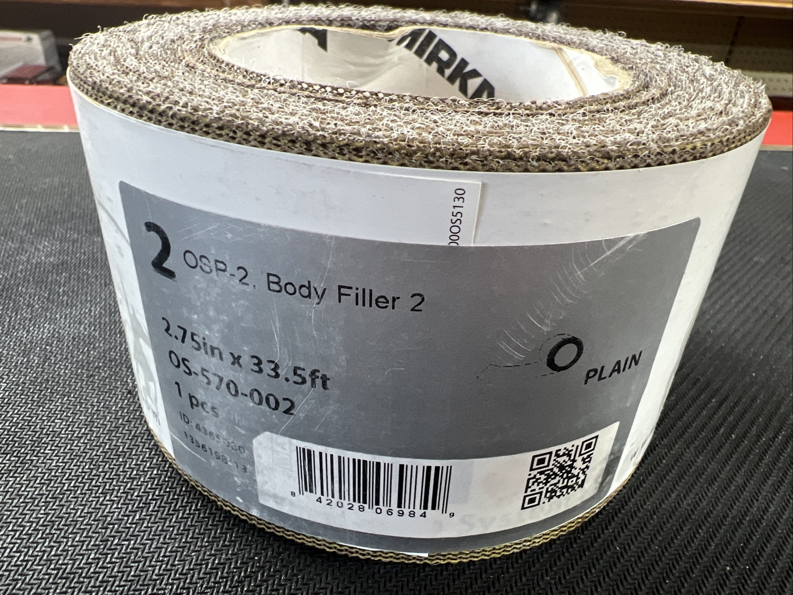 Mirka OS-570-002 – OSP-2 Body Filler 2.75″x 33.5′ Perf-Roll (1/Roll)