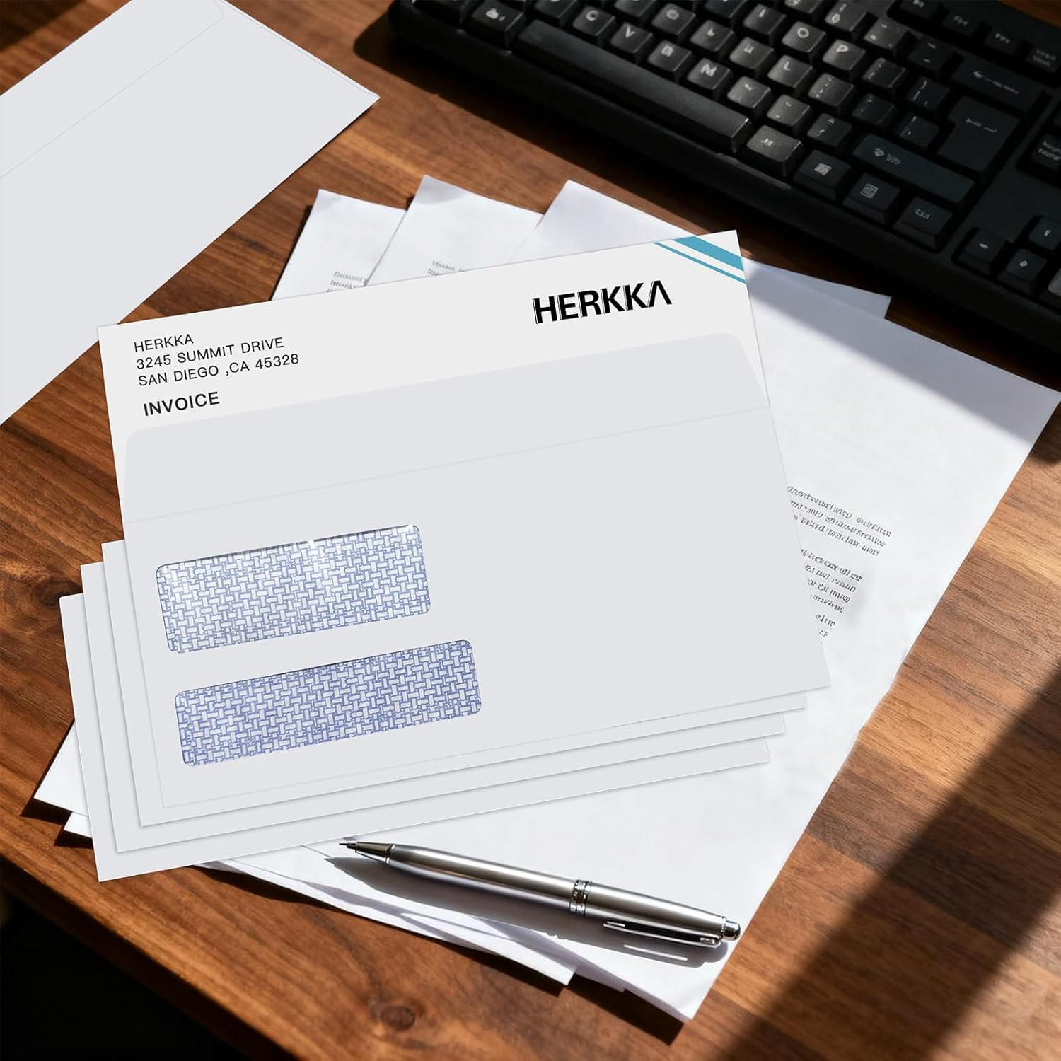 #9 Double Window Security Envelopes, No.9 Double Window Business Envelopes D…