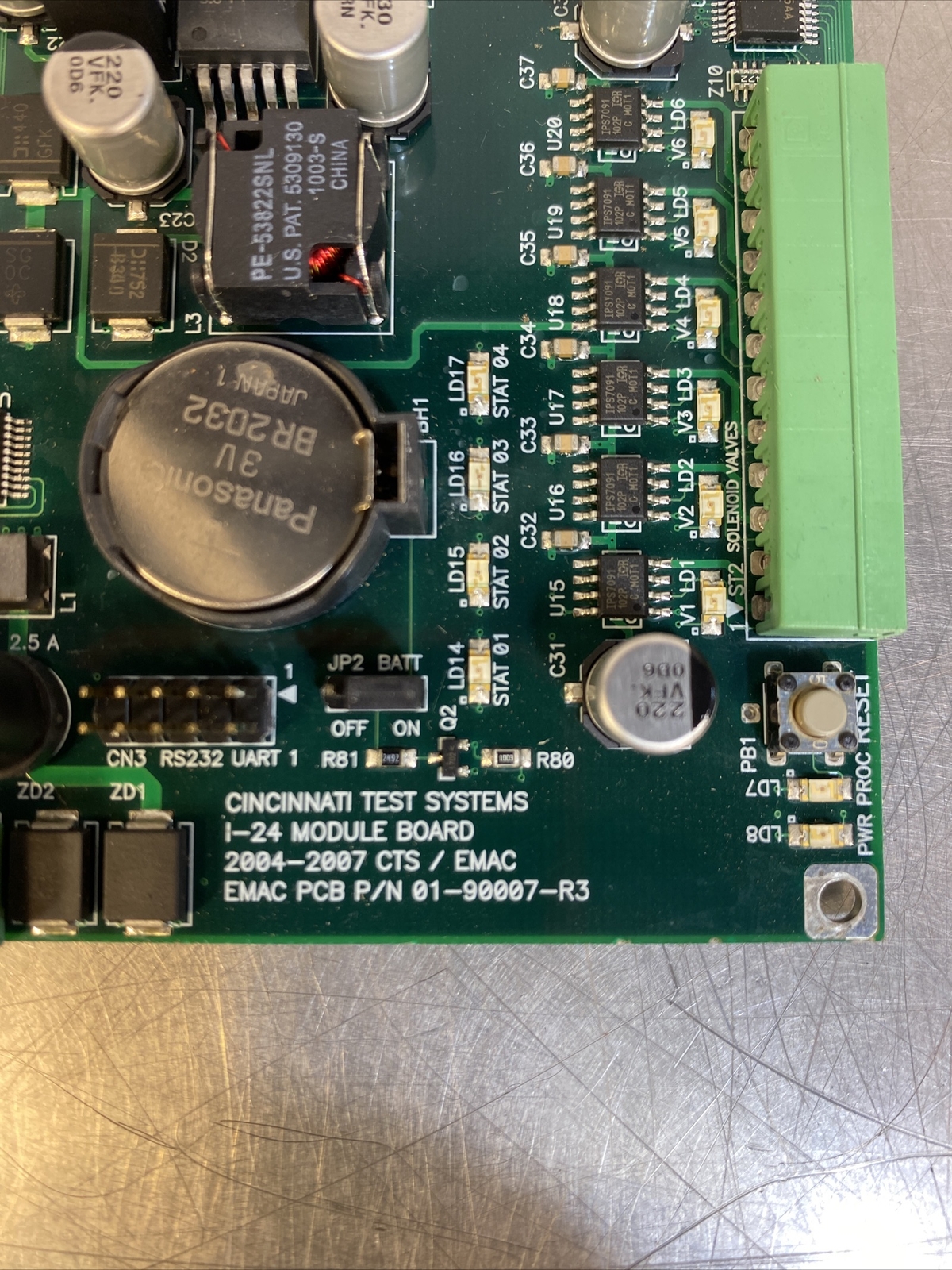 CTS I24 Module EMAC PCB 01-90007-R3 For Sentinel I24-1W1B1E-PB111B4X1A-X 3D-7