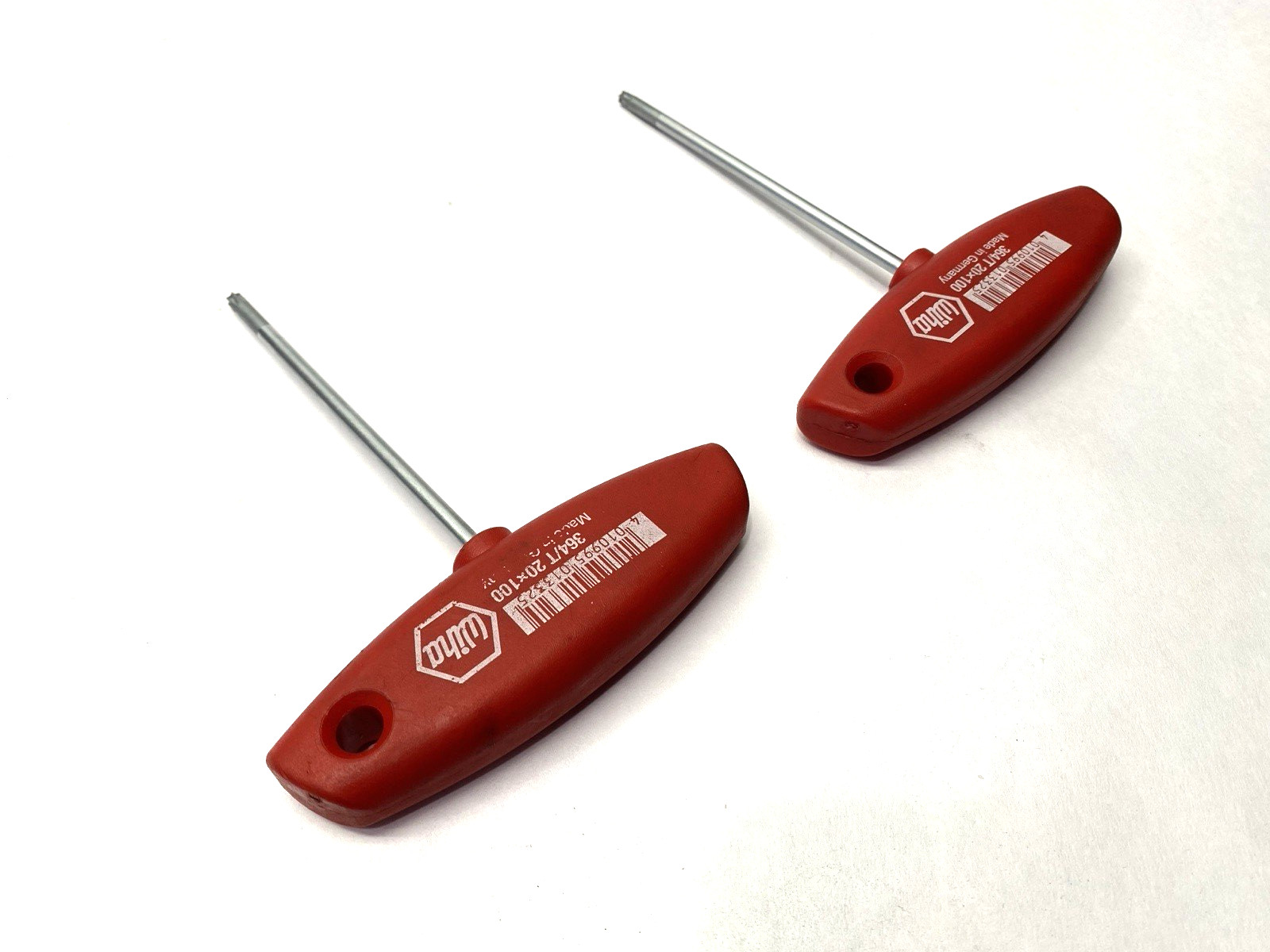 Wiha 364/T 20X100 Torx T-Handle T20 100mm Length LOT OF 2