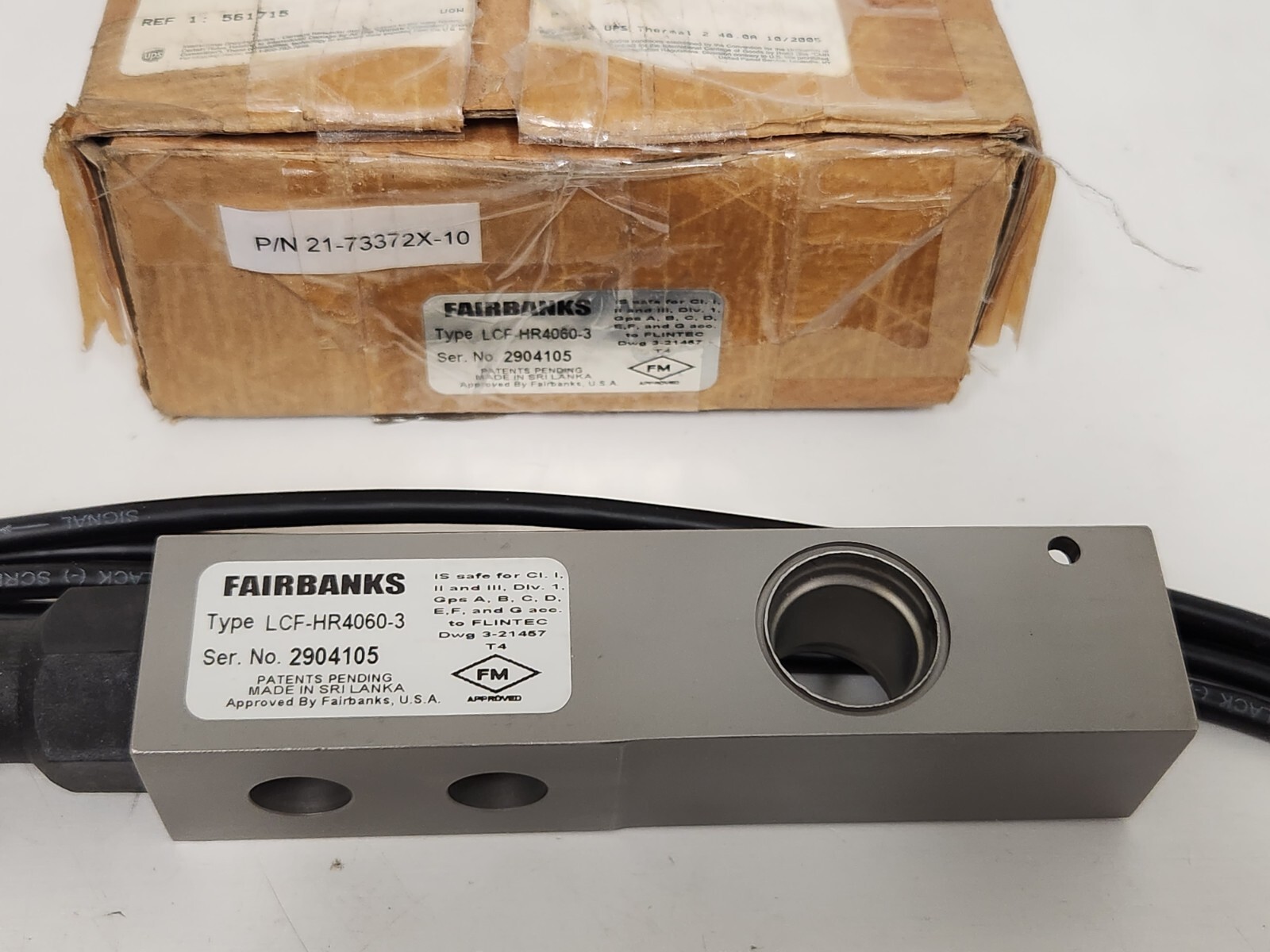 NEW OLD STOCK! FAIRBANKS LOAD CELL LCF-HR4060-3