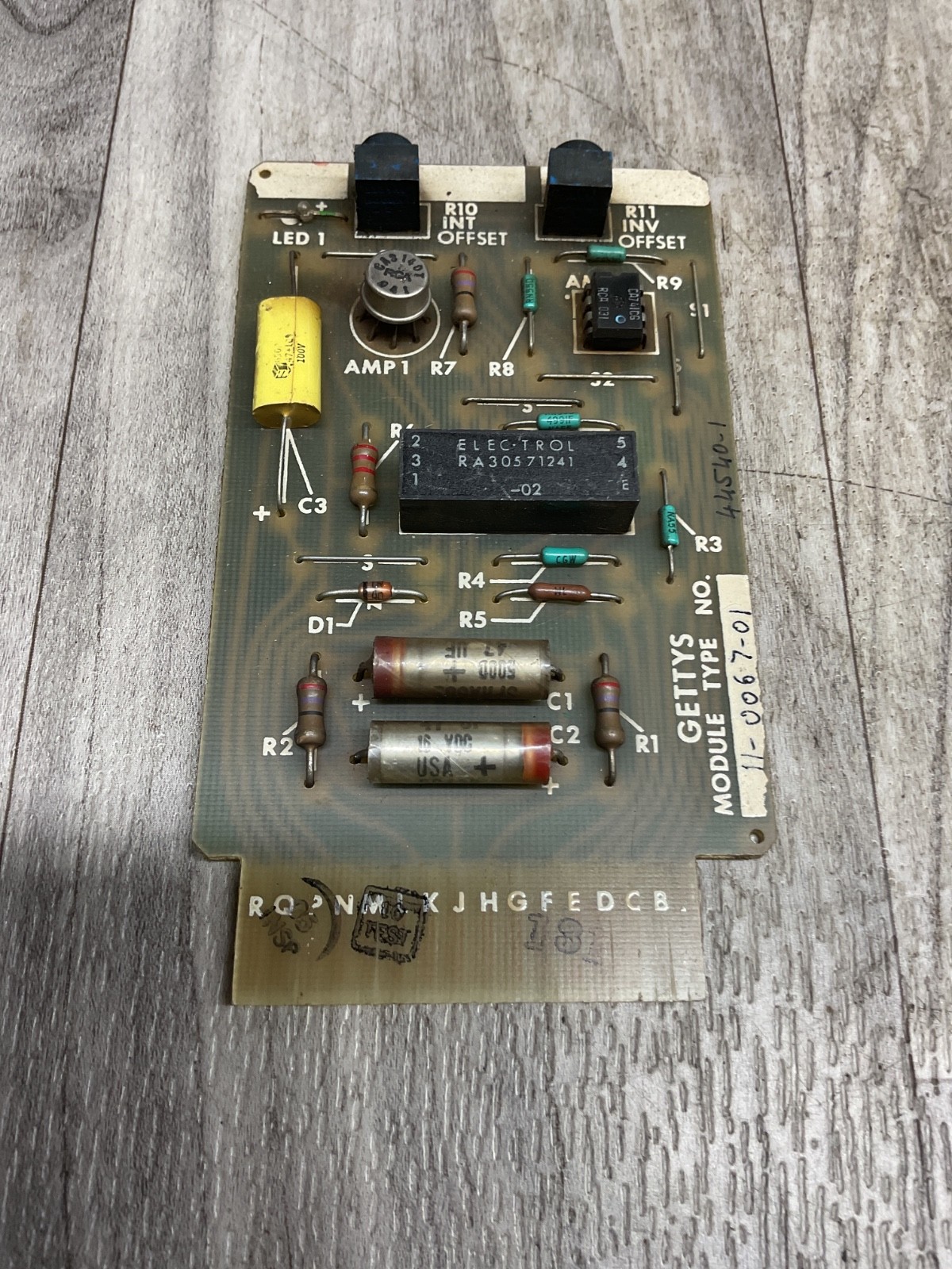 Gettys Control Boards 11-0067-102 *FREE SHIPPING* #4066C49