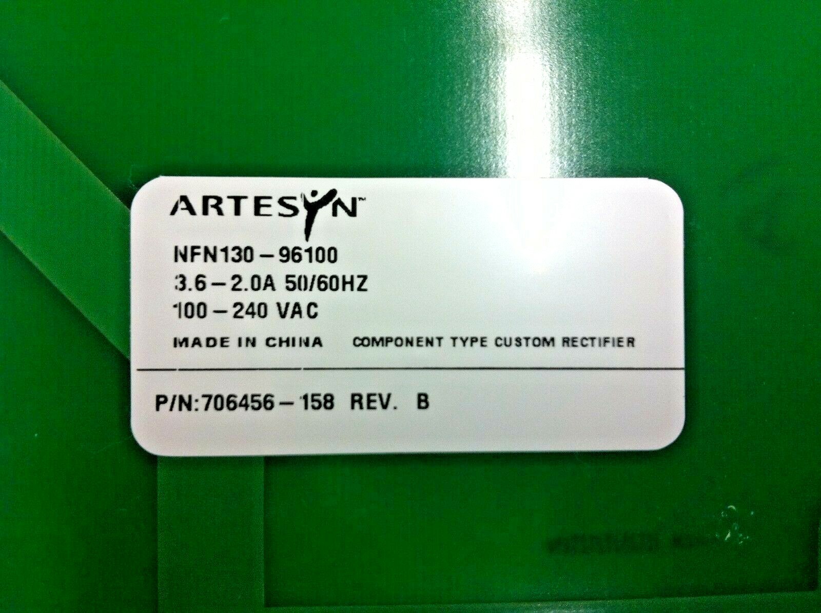 Artesyn NFN130-96100 706456-158 Rev. B (FREE SHIPPING) P8