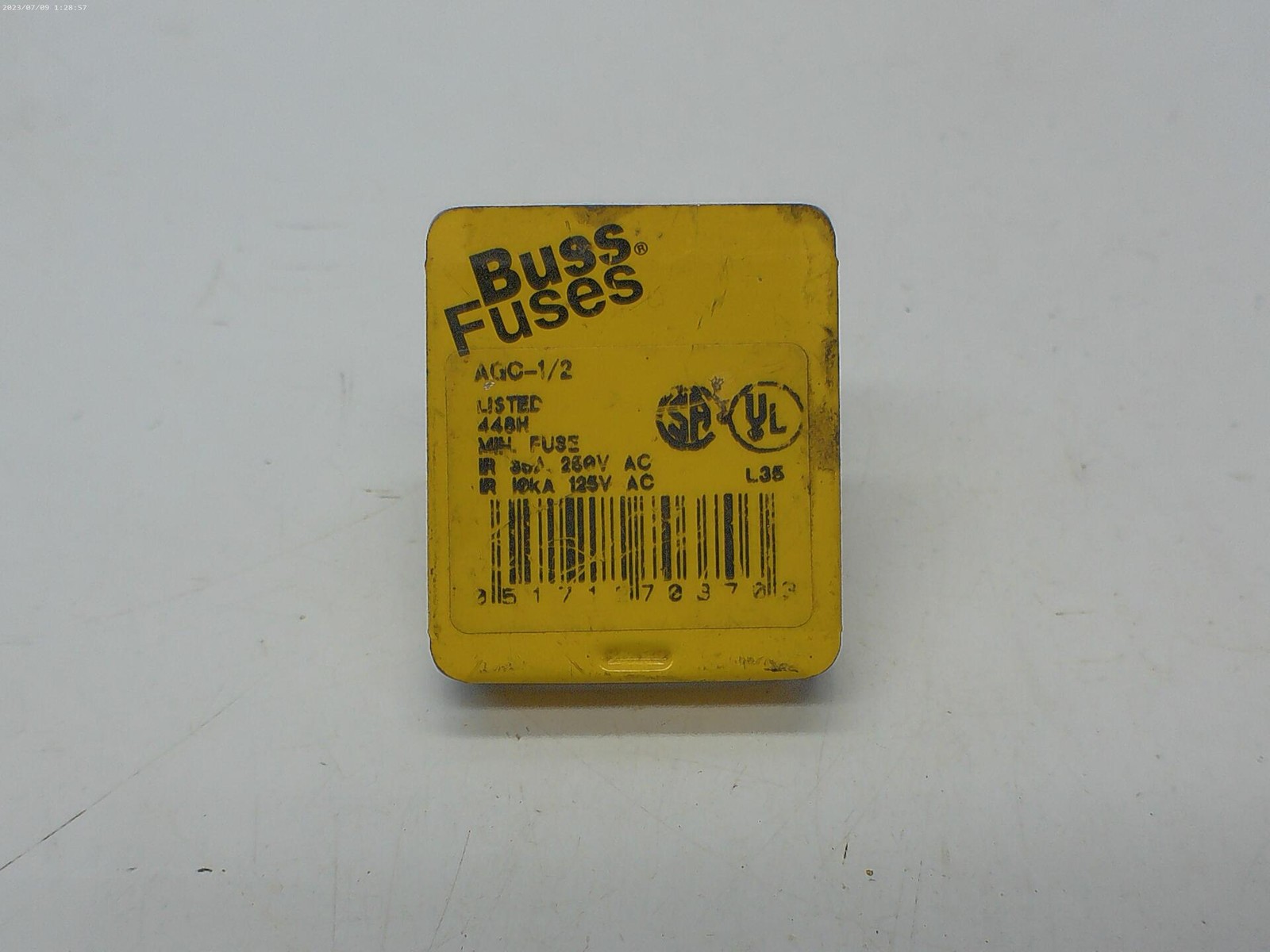 BUSSMANN AGC-1/2 FUSE PKG OF 3 NSMP