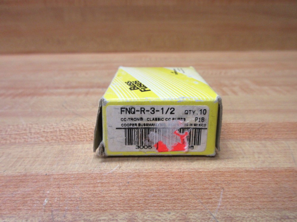Buss FNQ-R-3-1/2 Bussmann Fuse Cross Ref 1CT97 (Pack of 10)
