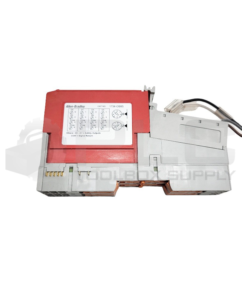 ALLEN BRADLEY 1734-OB8S /B TERMINAL BASE W/ 1734-MB /A W/ 1734-RTBS /A