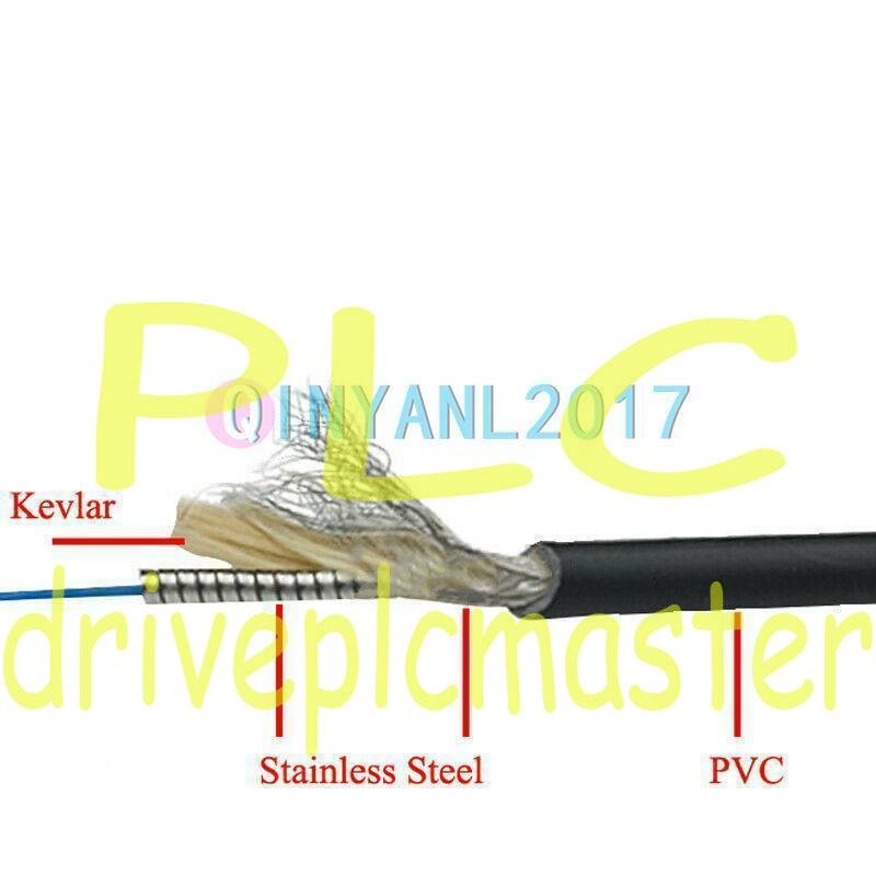 Black Armored Fiber Cable Duplex Fiber Optic Patch Cord 150M LC-LC UPC SM 9/125