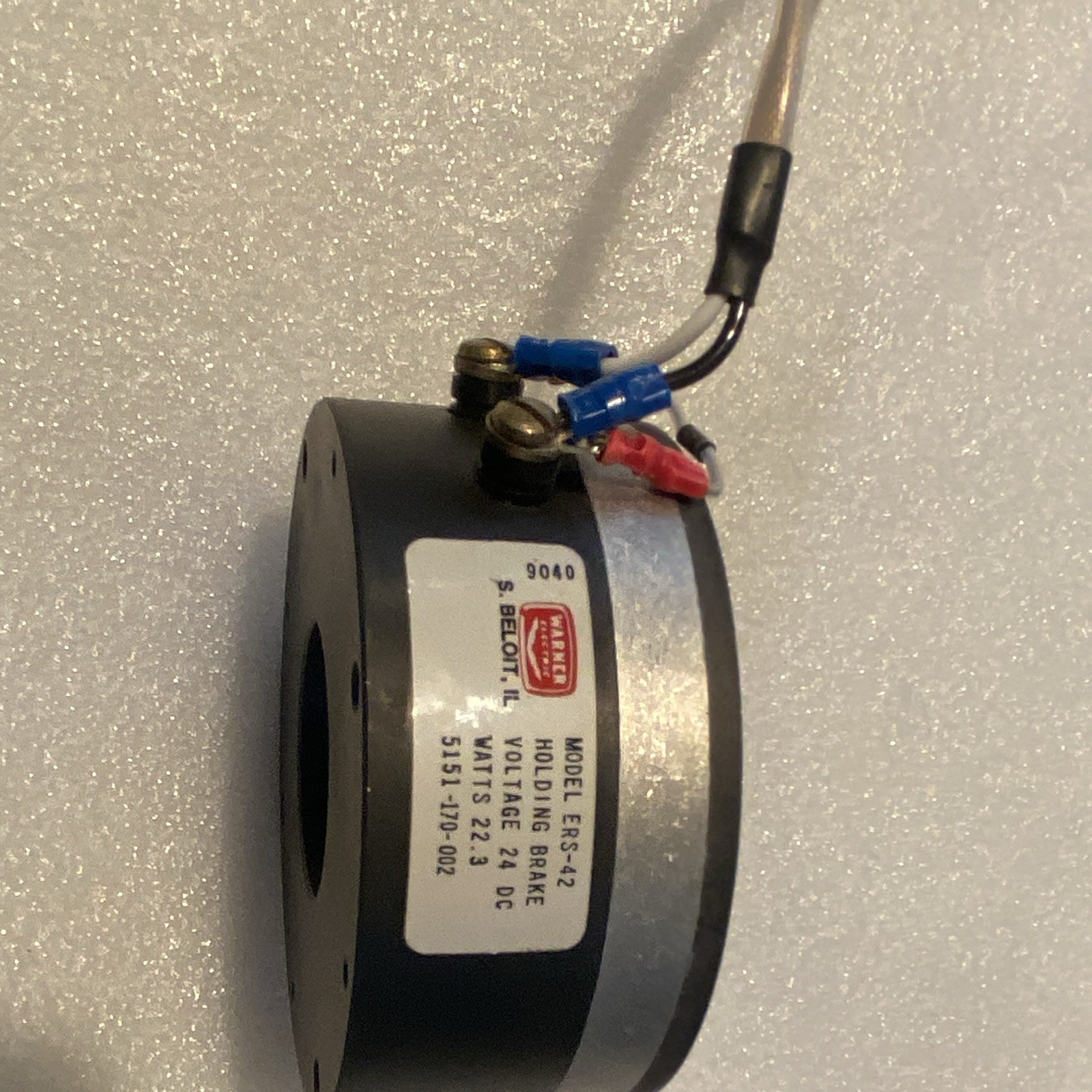 Warner Electric ERS-42 Holding Brake 24VDC 22.3W P/N 5151-710-002
