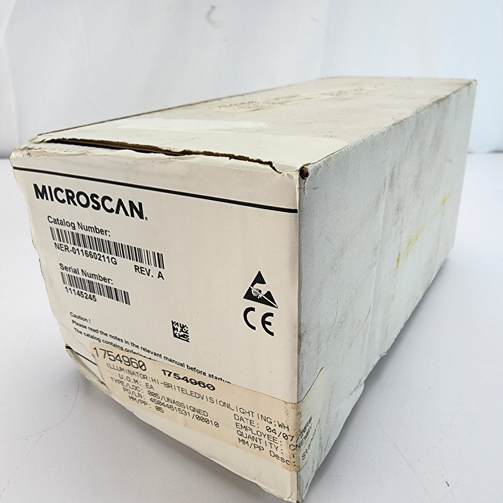 Microscan NER-011660211G Illuminator NEW OPEN BOX 116/52/hgrh