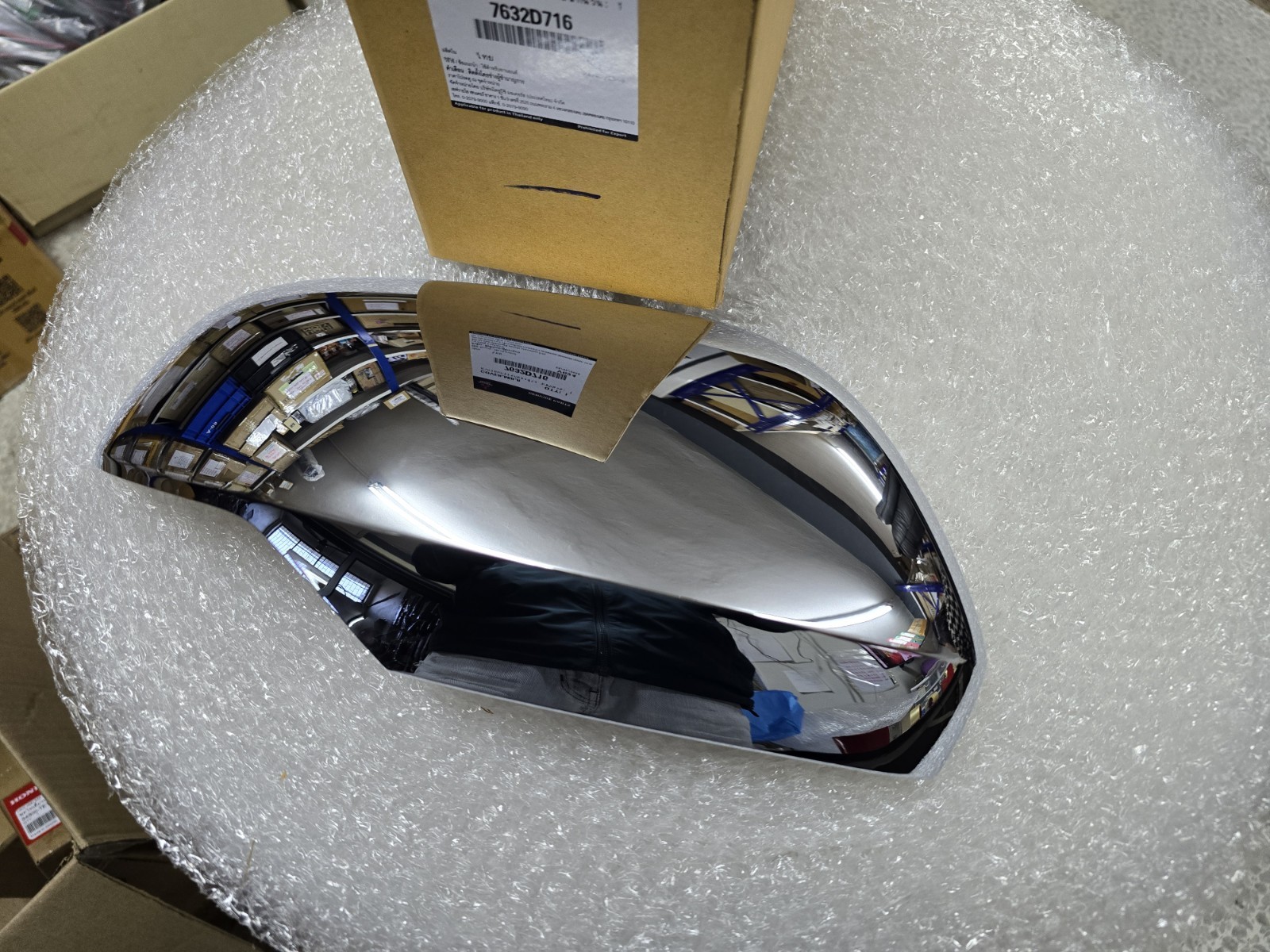 7632D716 RH SIDE CHROME WING MIRROR COVER FOR MITSUBISHI PAJERO SPORT