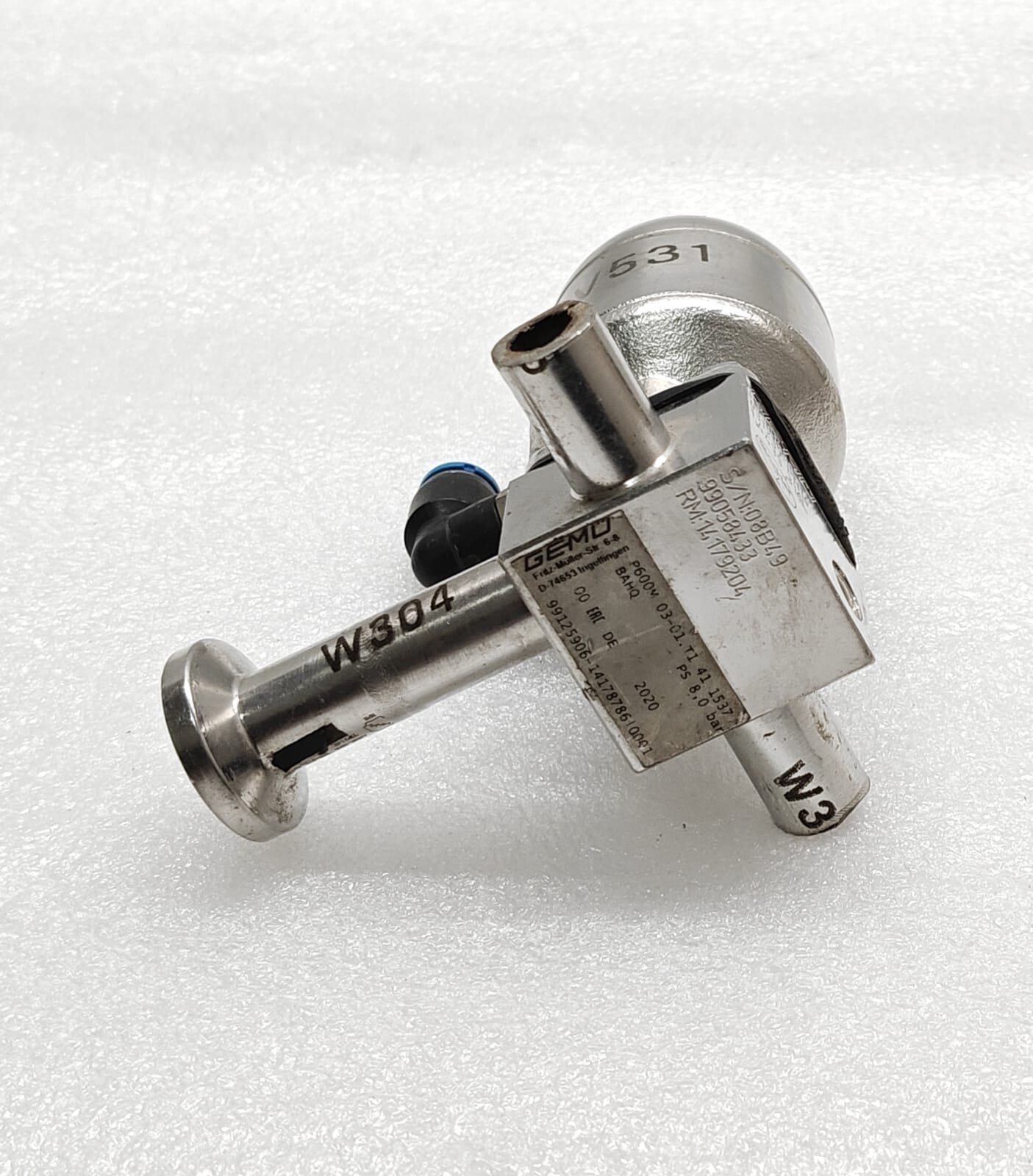 GEMU P650 8M 1710T1 – D74653 INGEIFINGEN 88327307 – P600M 03-01 T1 41 1537 VALVE