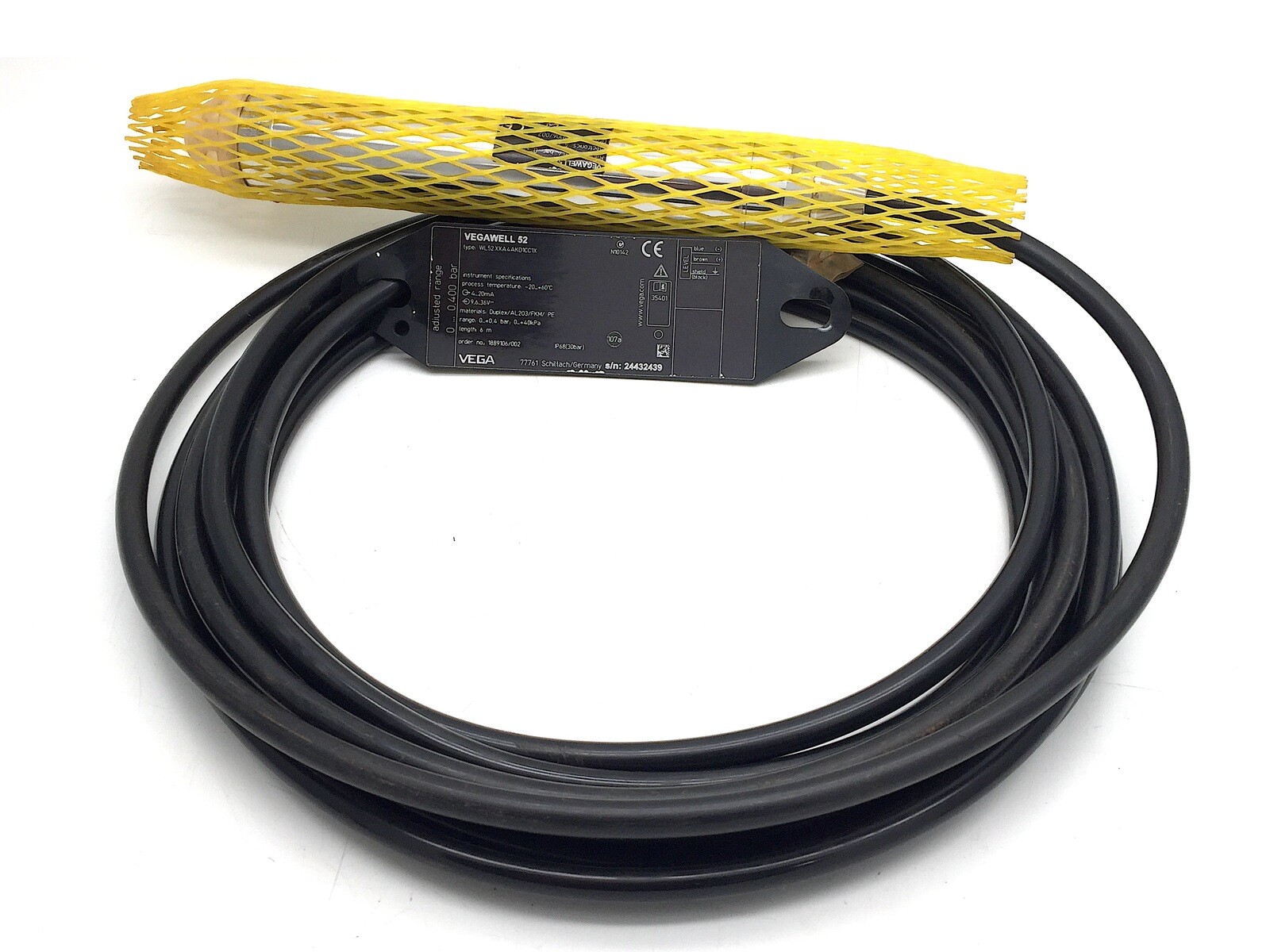 Vegawell Vega 52 Transmitter 4-20mA Pt100 6m Cable WL52 XXA4AKD1CC1X No Clamp