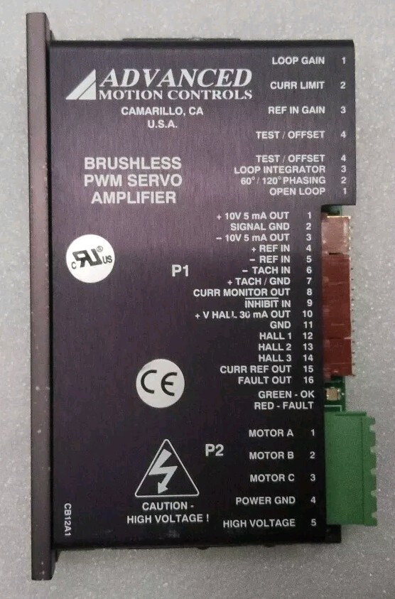 Advanced Motion Controls B12A6F-SE1 Brushless PWM Servo Amplifier