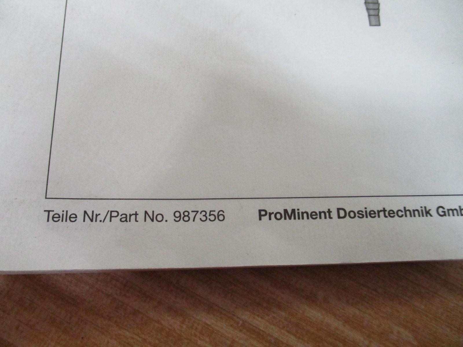 ProMinent 987356 DGMa In-Line Probe Housing Operating Manual