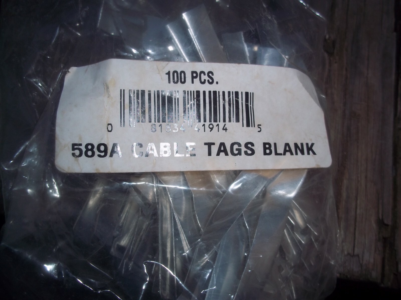 BAG OF 100 CH HANSON BLANK TAGS P/N 41914 DIE # 589A 3 15/16″