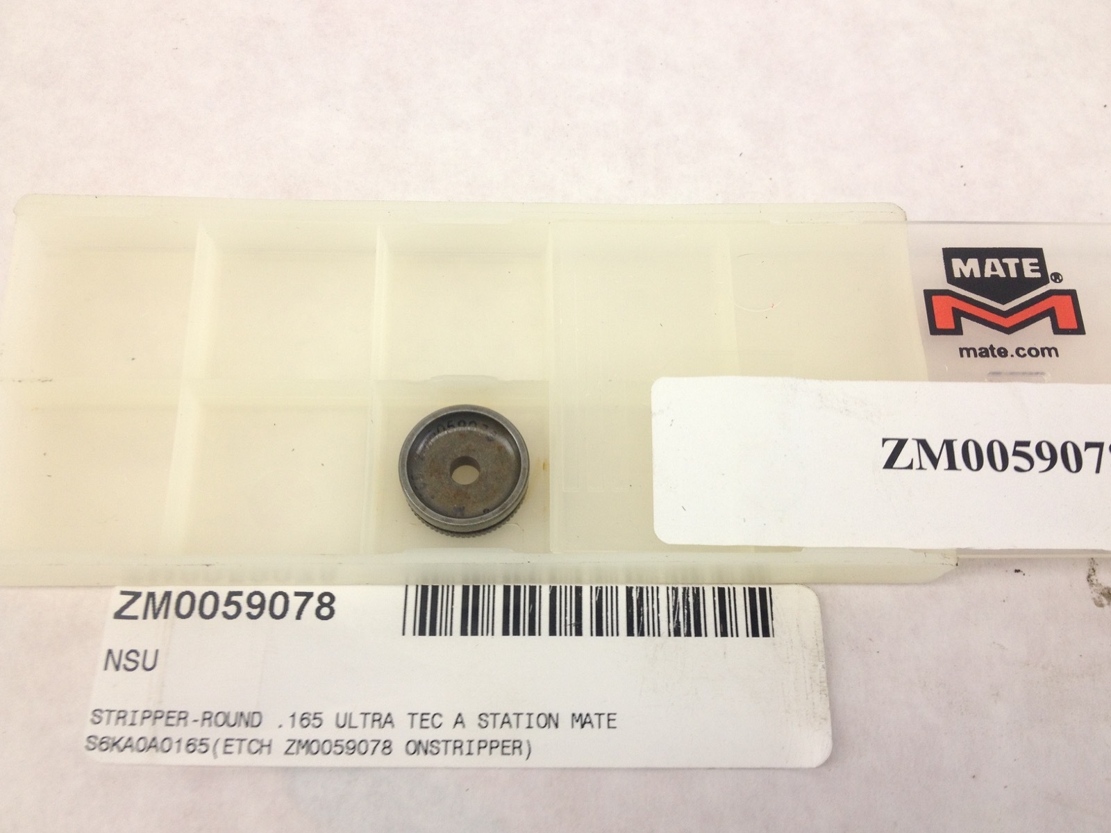 NEW! MATE PRECISION TOOLING S6KA0A0165 ROUND STRIPPER ZM0059078 (H157)