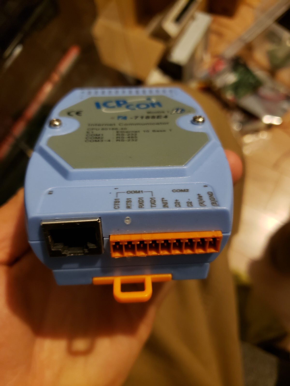 ICP CON MiniOS 7 Internet Communicator i-7188E4 ETHERNET 10 Base, RS-232 RS-485