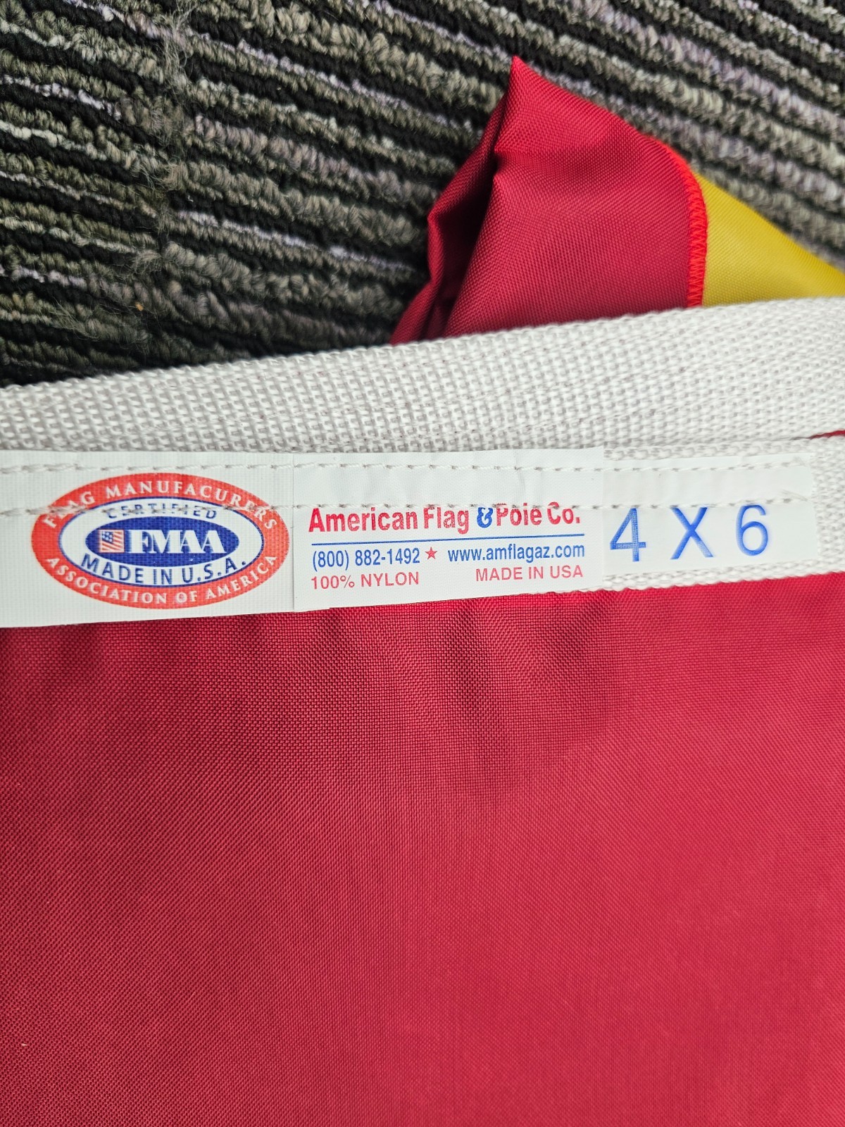 FMMA Flag & Pole Co. Country Flag Red/Yellow 4 x 6