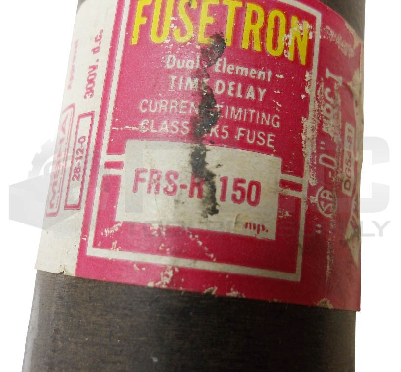 LOT OF 3 FUSETRON FRS-R 150 DUAL ELEMENT TIME DELAY FUSE 150A 600V