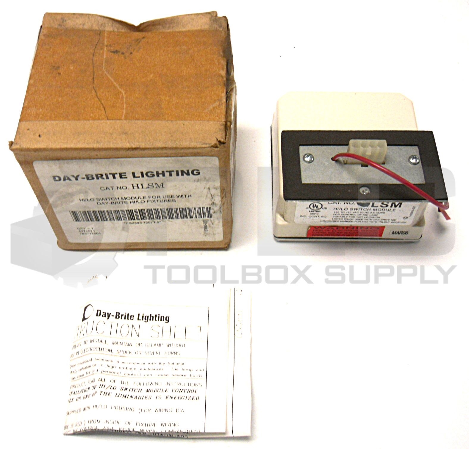 NEW IN BOX DAY-BRITE HLSM HI/LOW SWITCH MODULE WITH DAY-BRITE HI/LO FIXTURES