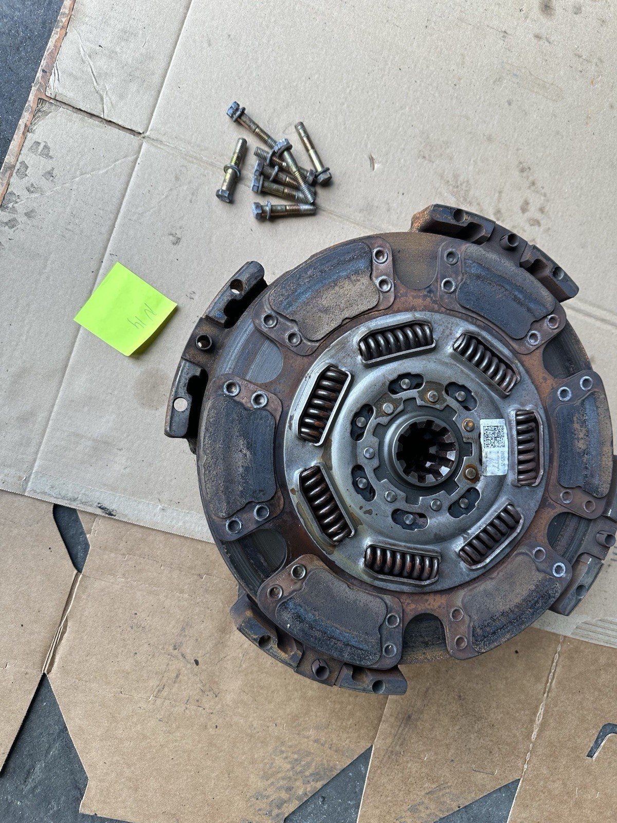2001 Cummins N14 Engine EATON FULLER CLUTCH ASSEMBLY 15-1/2″x10Tx 2″ C197C369 OE