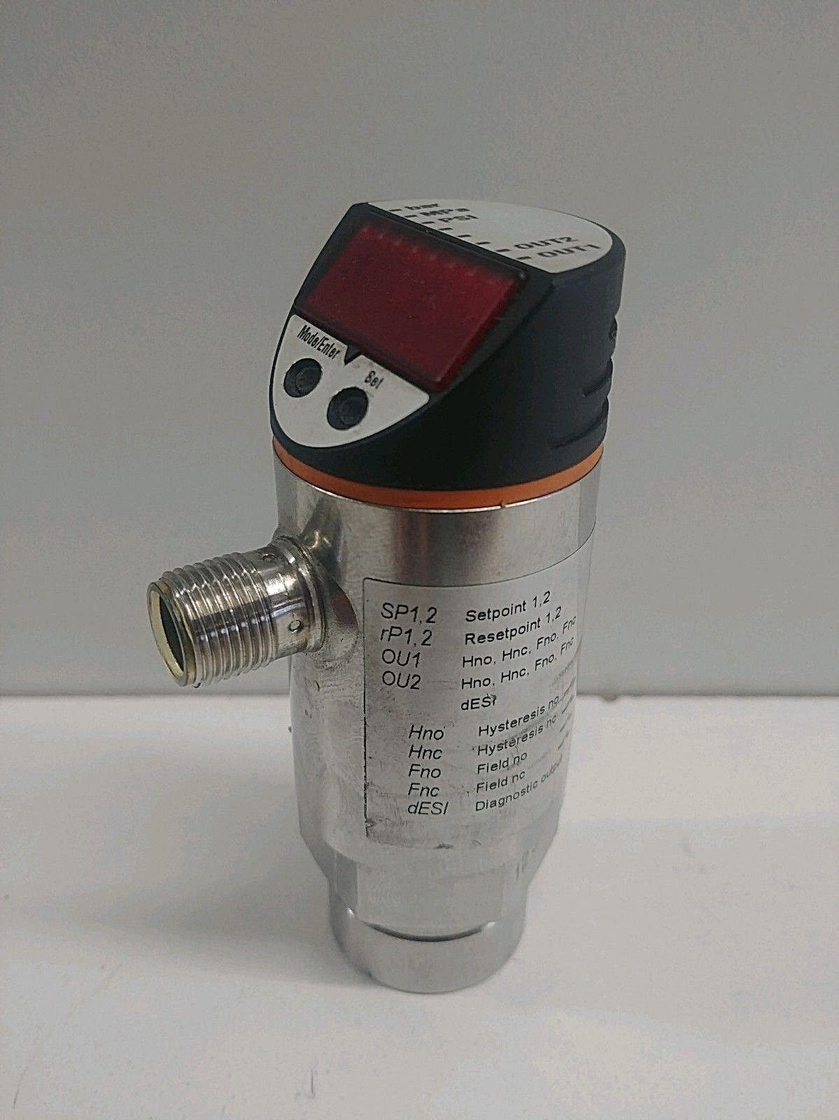 GUARANTEED! IFM 1/4″ 36VDC 1088 PSI ELECTRONIC PRESSURE MONITOR PN7204 IP65