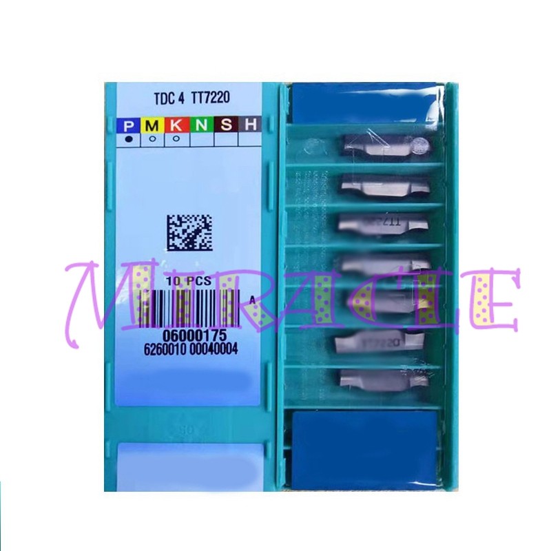 10PC/box NEW FOR Carbide Inserts CNC TOOL TDC 4 TT7220