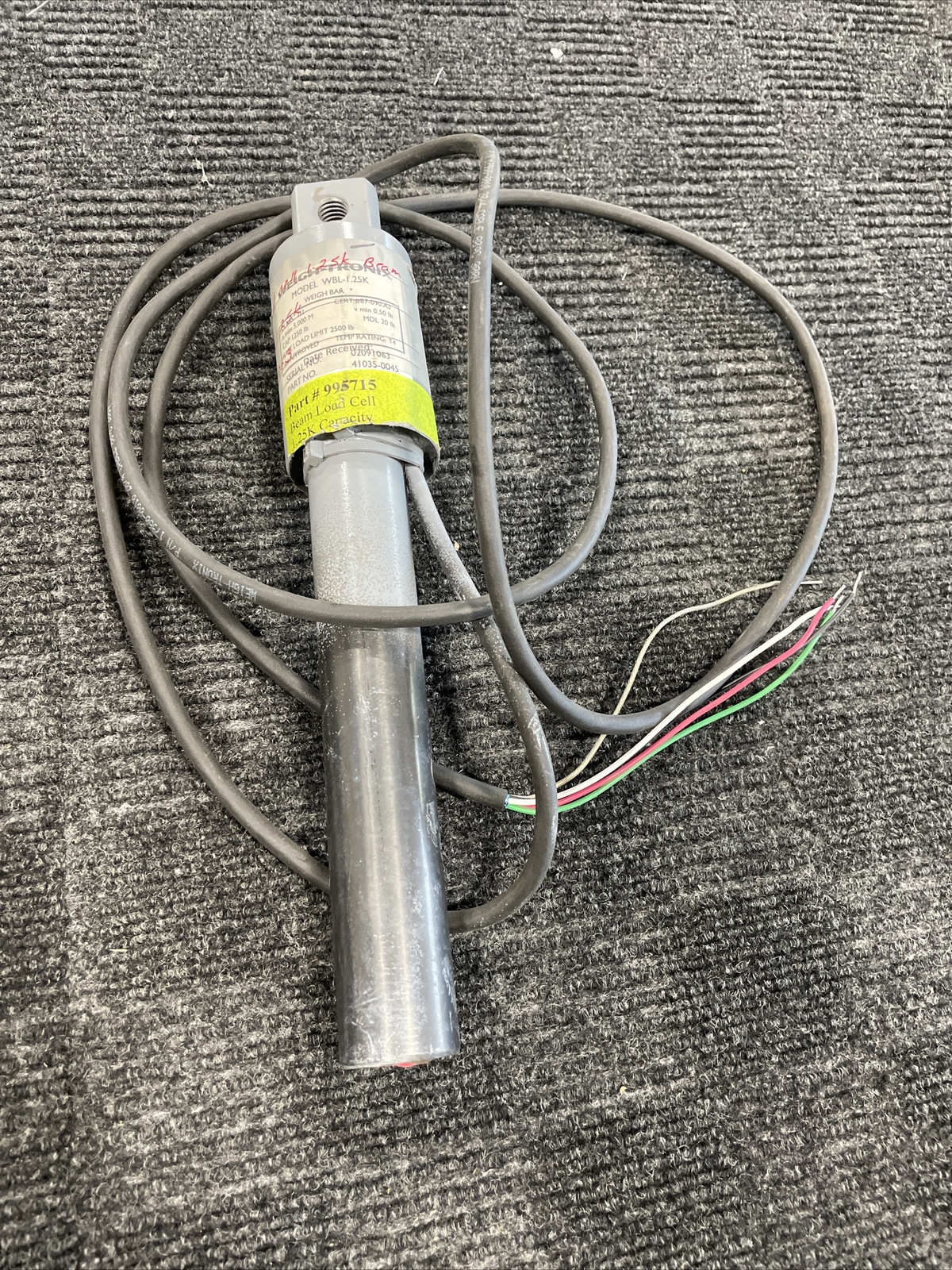 Weigh Tronix Model WBL-1.25k Weigh Bar