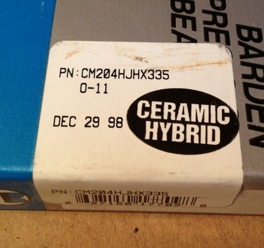 BARDEN PRECISION BEARINGS Ceramic Hybrid CM204HJHX335, LOT OF 5, ShipSameDay